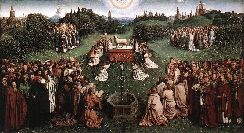 EYCK, Jan van Adoration of the Lamb